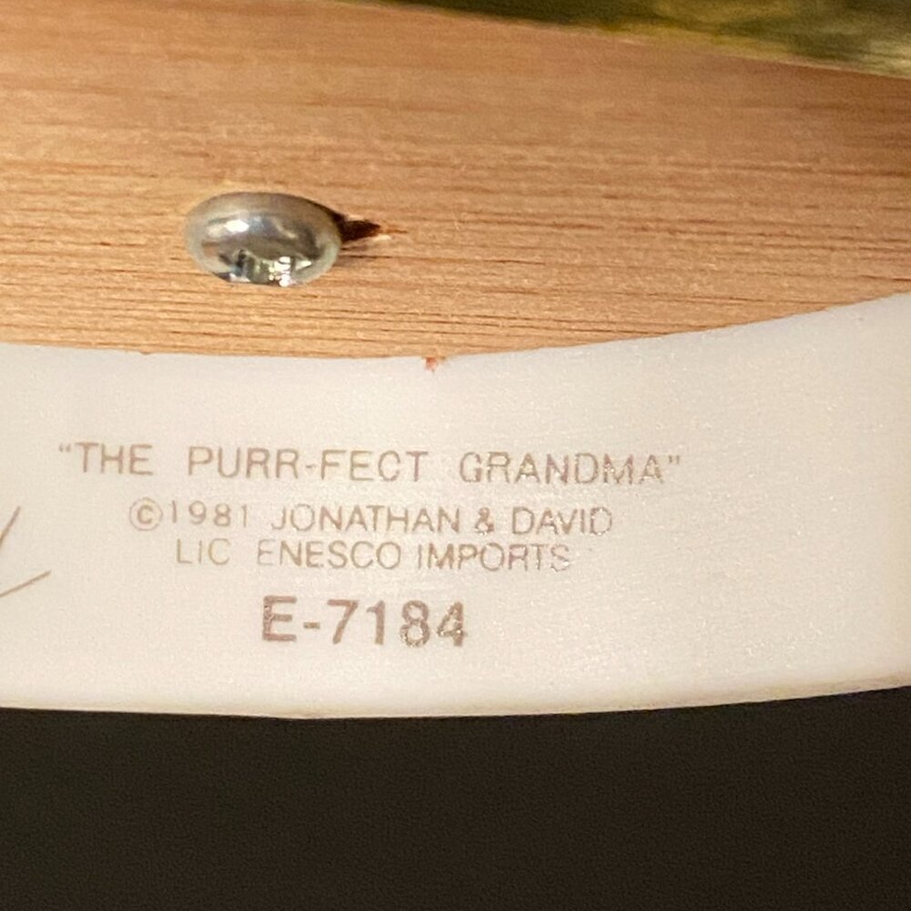 Vintage The Purrfect Grandma Precious Moments ALWAYS IN MY HEART Music Box 1981 - Picture 7 of 11